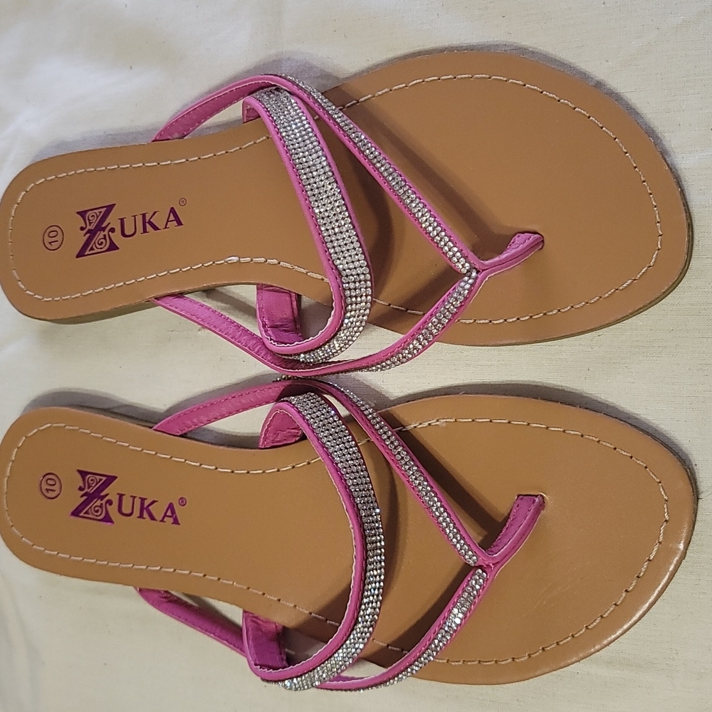 Zuka Bling Thong Sandals